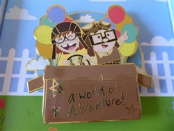 Disney Trading Pin  Loungefly Disney Pixar Up 15th Anniversary Carl & Ellie Adventure Limited Edition