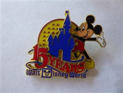 Disney Trading Pins 50th Walt Disney World 15 Years Mickey Castle Magic Kingdom