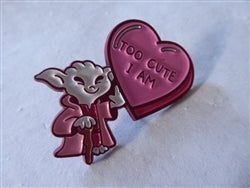 Disney Trading Pin Star Wars Yoda Too Cute