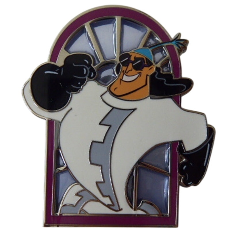 Kronk in Lab Coat Emperor's New Groove Stained Glass Window