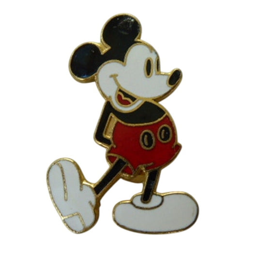 Brooch - Mickey - White Face and Shoes