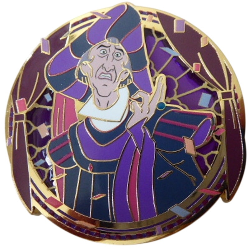 MII Claude Frollo Hunchback Notre Dame Stained Glass