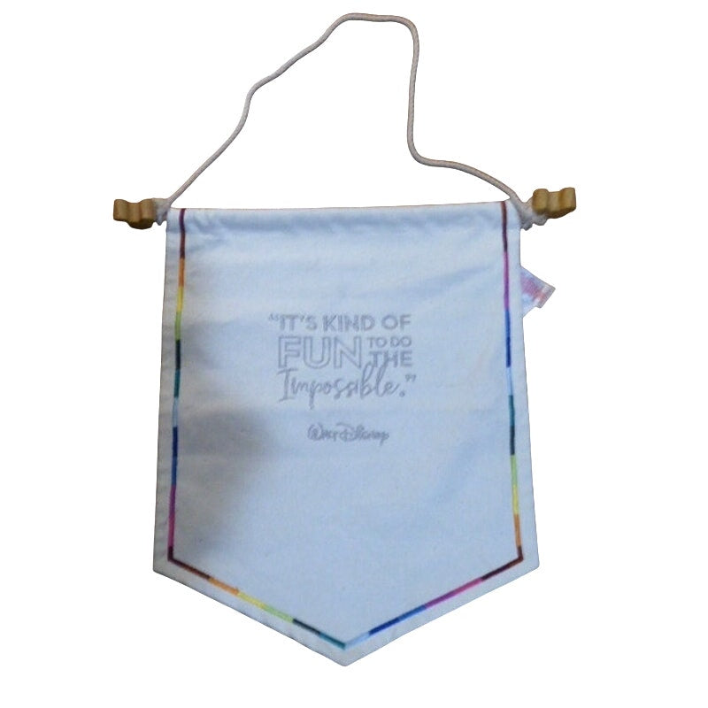 Disney Store 2019 Wisdom Pin 17" x 14" Canvas Pennant Banner