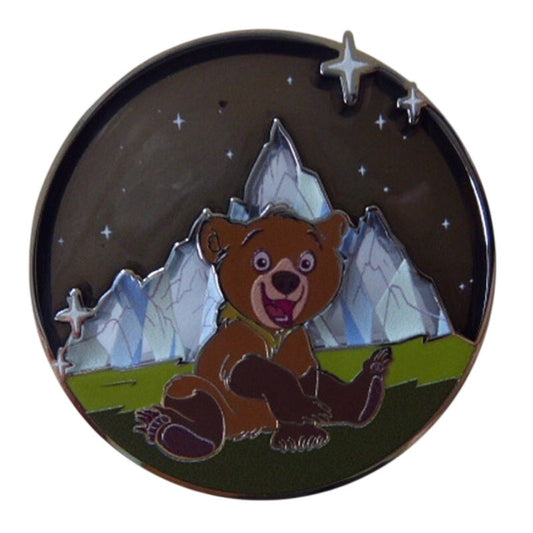 Koda Sitting at Night - Brother Bear - Stained Glass