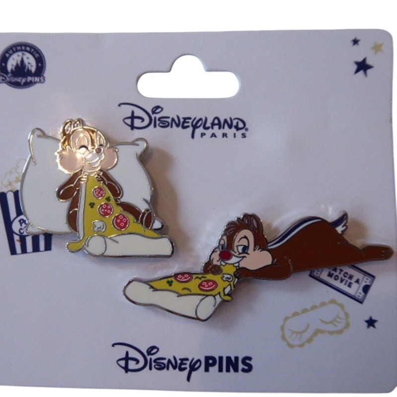 DLP Chip and Dale Set Eating Pizza Pajama Party Series
