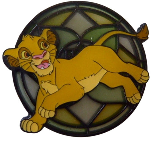 LFLY Young Simba Animals on Stained Glass Windows