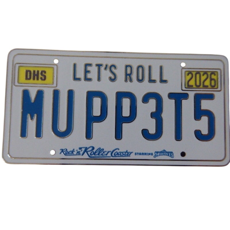MUPP3T5 License Plate Rock ’n’ Roller Coaster