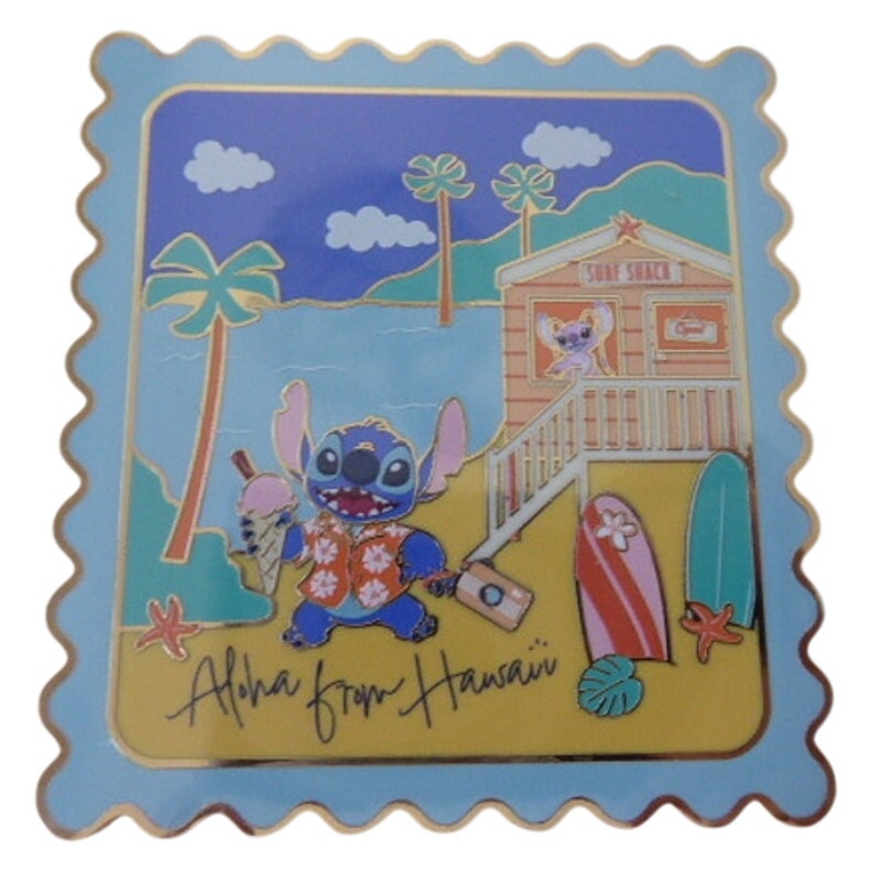 MII Stitch and Angel Aloha from Hawaii Stamp - PALM