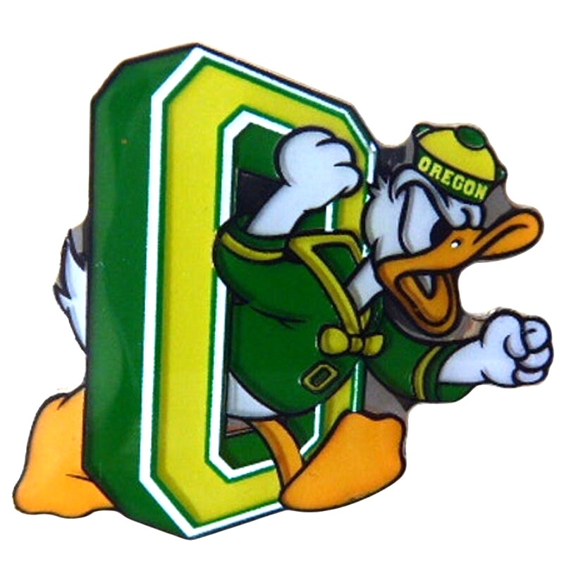 Donald Duck - Larger 2003 University of Oregon Logo