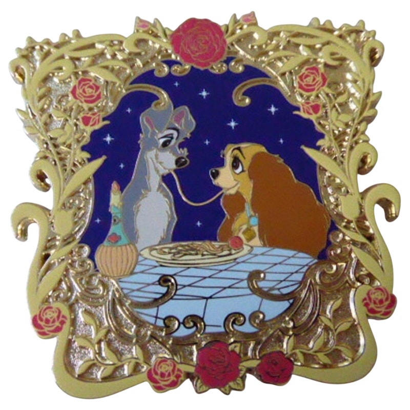 Lady and Tramp Eating Spaghetti Chaser Mystery PALM