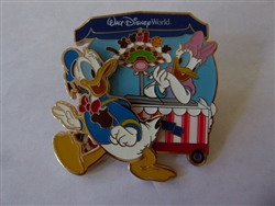 Disney Trading Pin 156626 HKDL - Donald and Daisy - Food Cart - Frozen ...