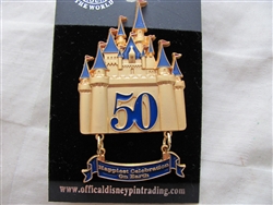 Disney Trading Pin 40578 Happiest Celebration On Earth - Golden Castle  Dangle