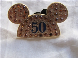Walt Disney World Happiest Celebration On Earth Keychain Golden Mickey Ears