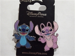 Disney Trading Pin Stich and Angel 2 Pin Set