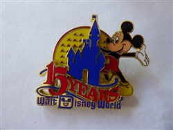 Disney Trading Pins 50th Walt Disney World 15 Years Mickey Castle Magic ...